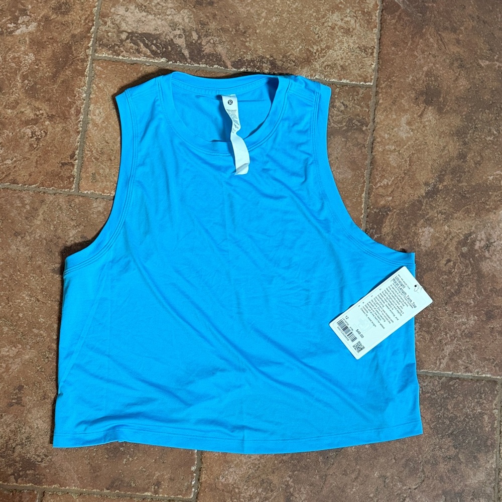 lululemon athletica ultralight waist length tank top new with tags size 12